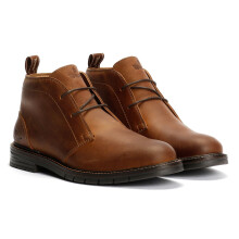 (Brown, 6.5 (Adults')) Tower London Armour Lace Up Leather Men's Brown Boots