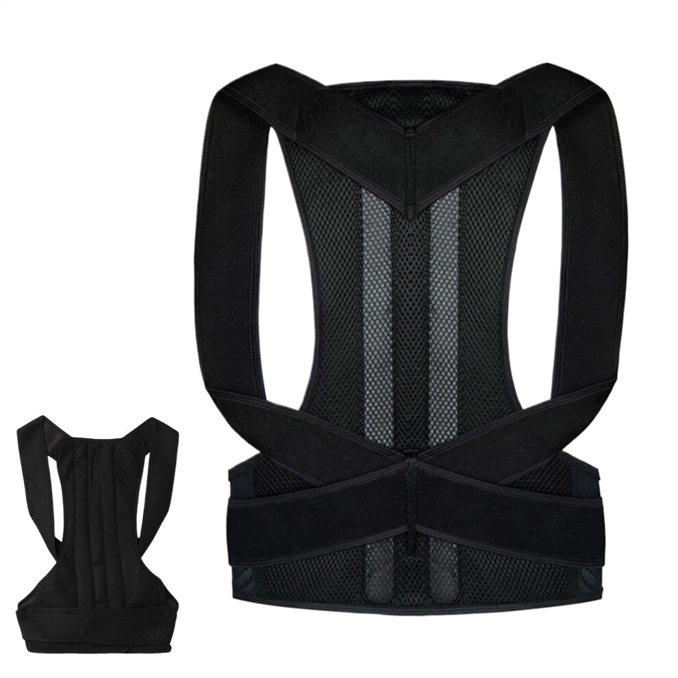 Upper Back Support Brace for Women, Adjustable Posture Corrector, Spine Alignment, Hunchback Correction for Men