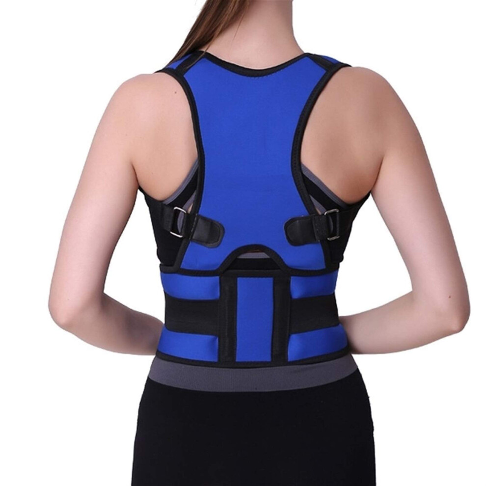 Orange Back Support Belt Corset Posture Corrector For Men And Women XX-Large For Lower And Upper Back Pain Relief