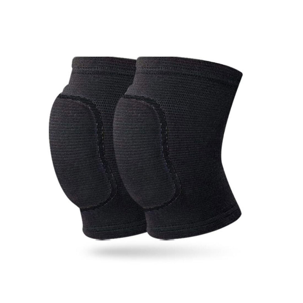 Knees Protector, Breathable Elastic Knee Pads, Non-Slip Padded Foam Knee Guards for Dance, Running, Basketball, Soccer, Volleyball (Black, M)-image-OPC-PJZYXHN-NEW