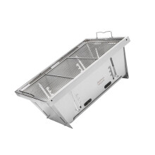 BBQ Grill Stand Rack Portable Folding Stainless Steel Outdoor Grills for Camping and Tailgating