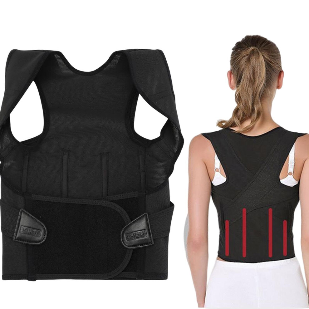 Back Straightener Posture Corrector for Men and Women, Adjustable Lumbar Support, 2XL Size for Improved Upright Posture