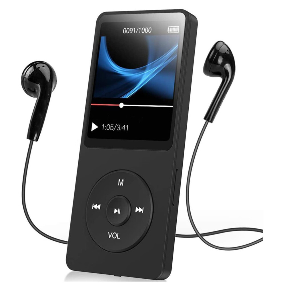 Mp3 Player Bluetooth 5.0 Portable Digital Hifi Music Player 1.77 Inch Lcd Fm Radio Video Playback No Memory Card 6482260000985