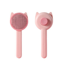 Cat Comb for Removing Floating Hair and Grooming Long Fur, Pet Hair Cleaner, Light Red Pet Supply, 1 Piece