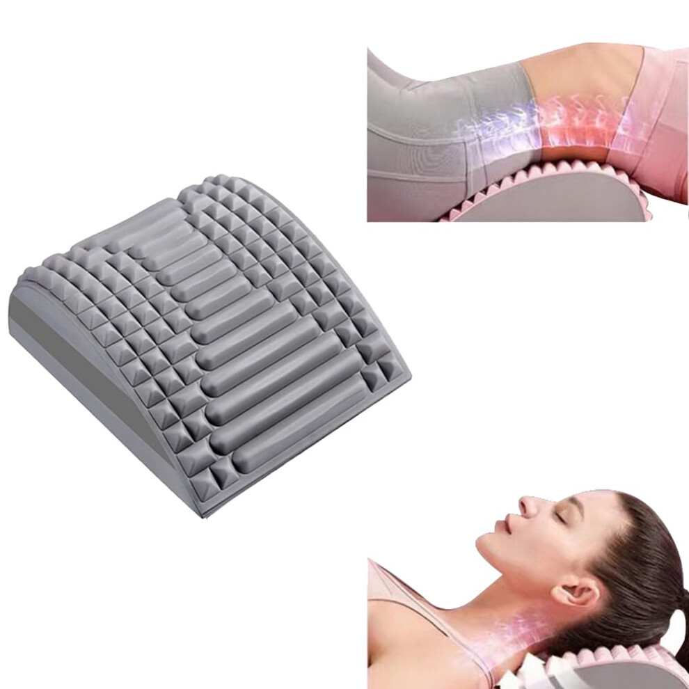 Back Stretcher for Lower Back Pain Relief, Adjustable Neck and Spine Board for Herniated Disc and Sciatica Support
