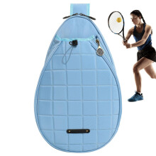 Tennis Racket Bag, Portable Multifunctional Storage Backpack, Elastic Cord, Protective Oxford Fabric, Blue