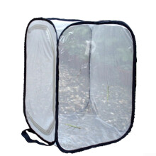 Insect Habitat Cage, Collapsible Insect Net, Transparent Ventilated Butterfly House for Insect Breeding (40x40x60 cm)