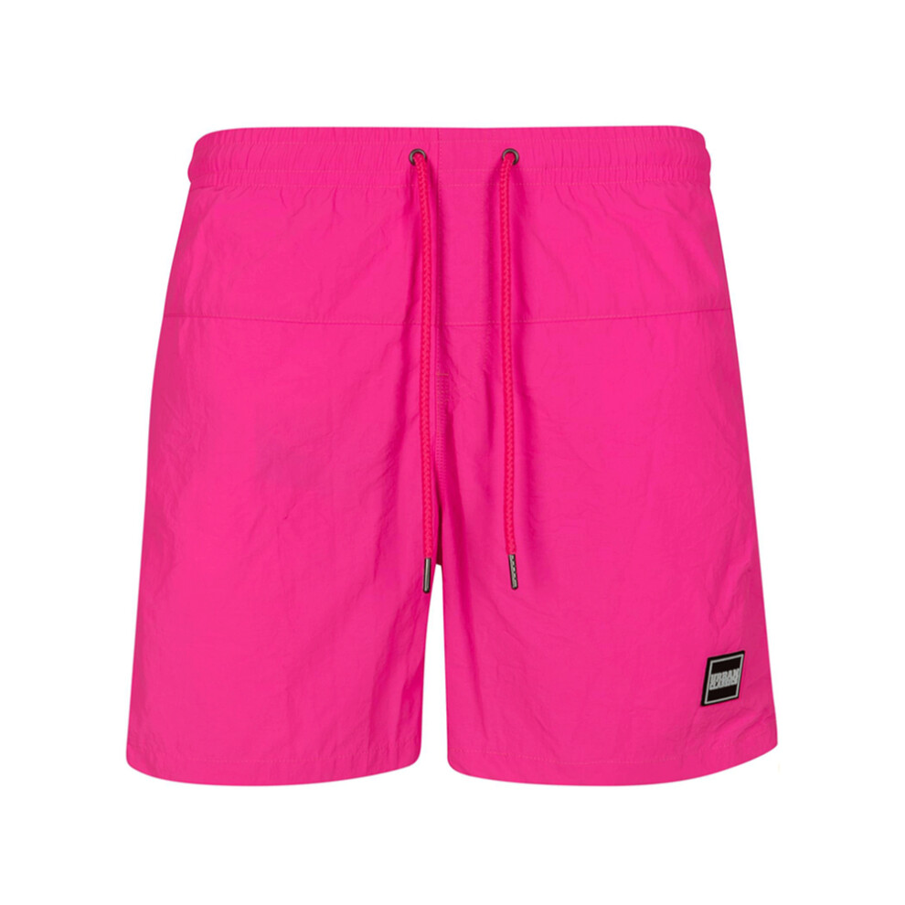 (4XL, Neon Pink) Urban Classics Mens Block Swim Shorts-image-OPC-PJZZ925-NEW