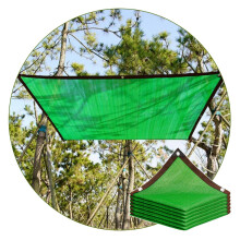 Green Shade Net with Grommets, 85% Shade Rate, 5x6m UV Protection Fabric for Garden, Terrace, Pergola, Customizable
