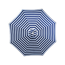 Patio Umbrella Replacement Canopy 9ft Blue and White UV Protection Waterproof Durable Polyester Fabric for Garden Use