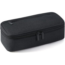 Pencil Case, Black Large Capacity with Smooth Zipper, Multi-Compartment Storage for Students, Adults