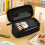 Pencil Case, Black Large Capacity with Smooth Zipper, Multi-Compartment Storage for Students, Adults 2