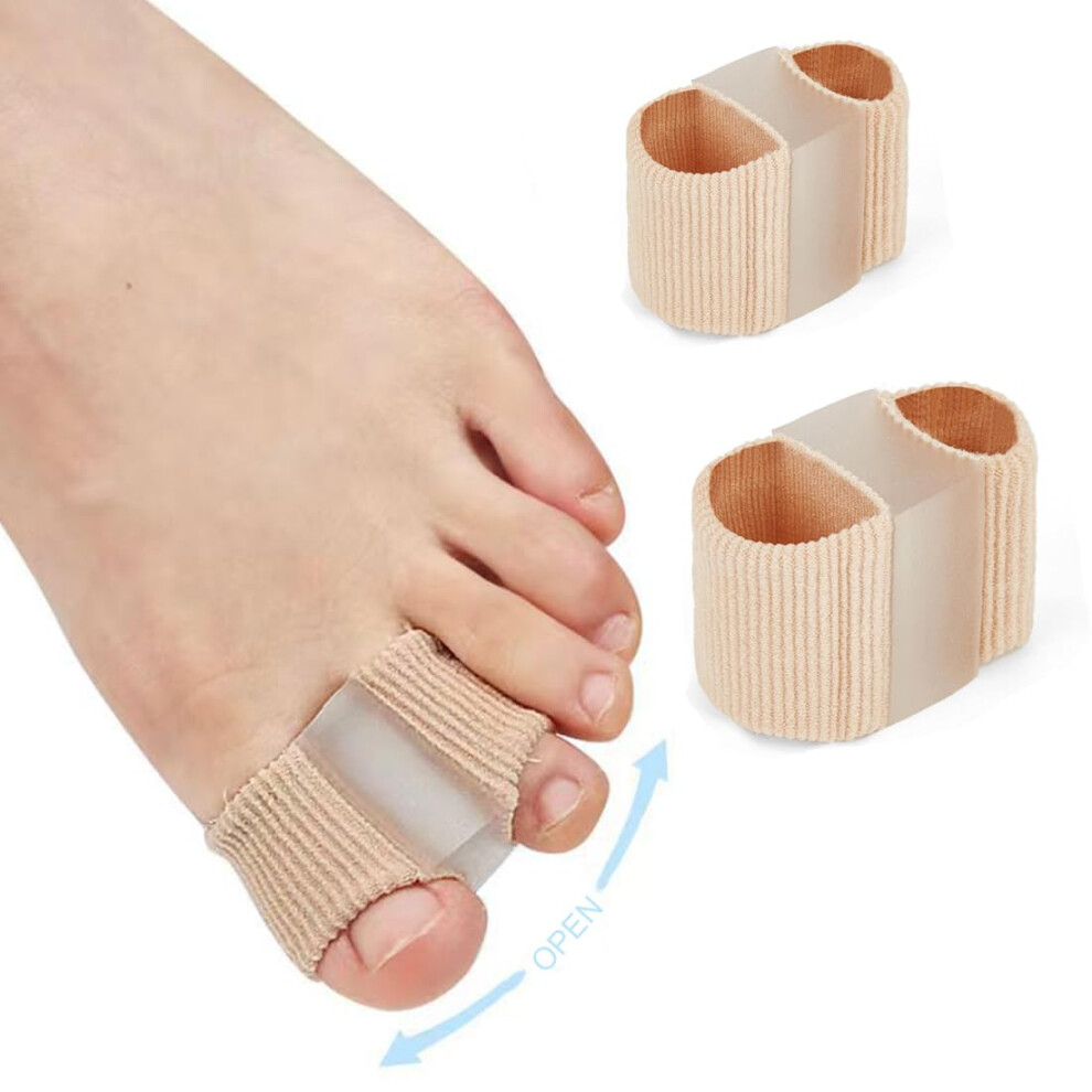 Toe Straighteners Set of 2 Silicone Hallux Valgus Correctors for Overlapping Toes, Misalignment Relief for Men and Women