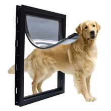 Extra Large Dog Door for Outdoors, XL Pet Flap with Automatic Closing Panel, Weatherproof and Durable, Easy Installation