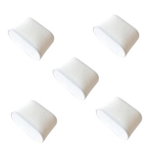Cushion Watch Pack of 5 for Men, White Flannel Decorative Watches, Men's Necklaces, and Bracelets Set