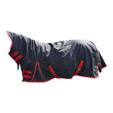 (5' 6", Black/Red) Firefoot Pony Combo Neck Horse Turnout Rug