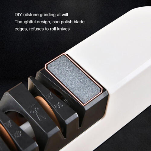 Electric Knife Sharpener Dual Scissors Professional ABS Material with Adjustable Angle for Kitchen and Outdoor Use 1