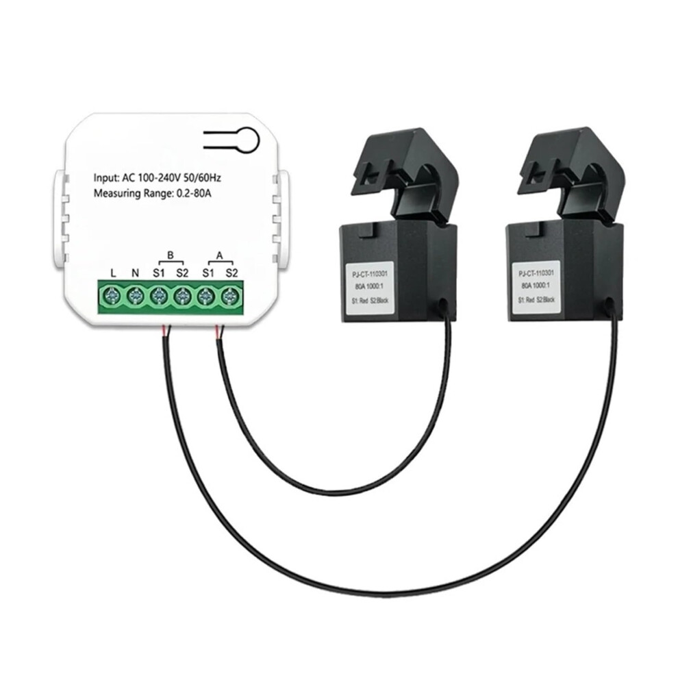Energy Monitor Wifi Intelligent Energy Meter For Solar Pv Systems With Bi-Directional Monitoring And App Control (2Ct) 6947110497198