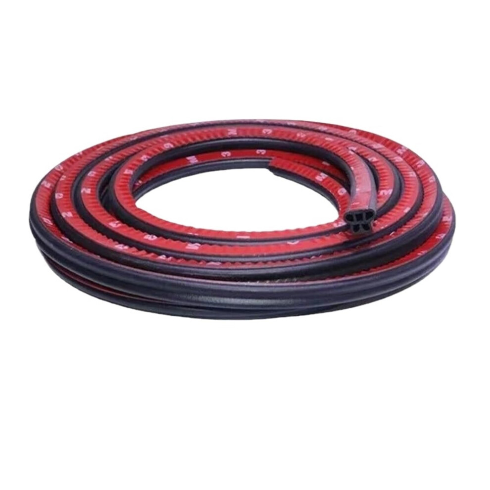 5/10M Auto Door Sealing Strip Rubber Weatherstrip Noise Insulation Soundproofing Compatible With Most Vehicles 6038364635549