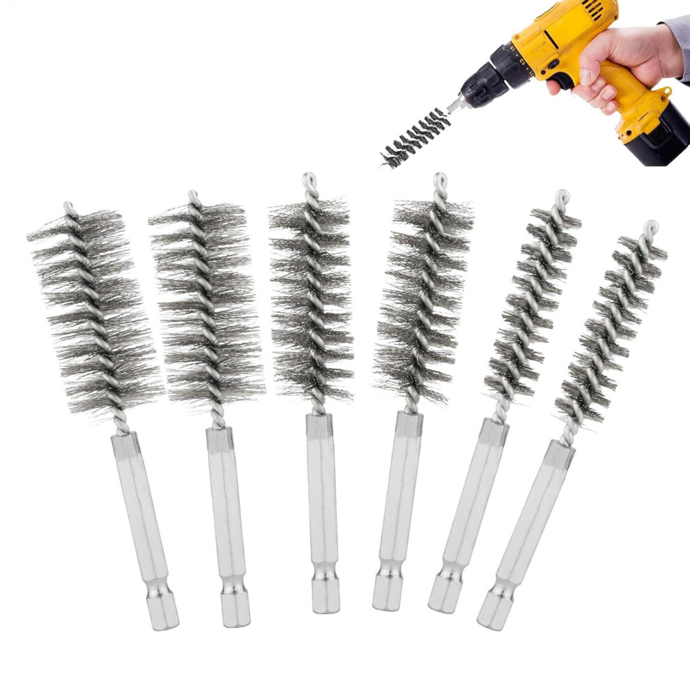 Drahtpinsel Fã¼R Bohrer Set - Hex Shank Draht Reinigungsbã¼Rste Kit Mit Harten Borsten Fã¼R Bohrlochentgratungen Und Farbentfernung 6038364635679