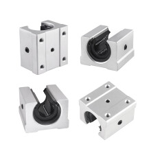 SBR20UU Linear Bearing Sliding Blocks 20mm Aluminium Alloy 4-Pack with CNC Linear Motion Shaft Sliding Sockets