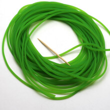 25m Solid Elastic Fishing Line, 2mm Diameter Rubber Cord, Green Fishing String for Catching Fish, Reinforced Binding Group