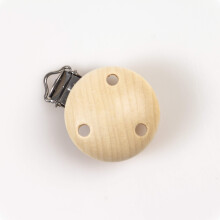 Wooden Clips 35 mm Diameter, Natural Silky Polished Finish for Crafting, Decorating, and Organizing