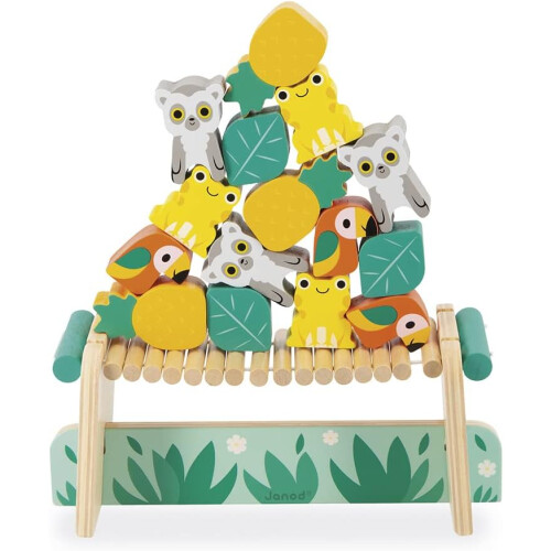 Janod Tropik Balancing Game - Plush Soft Toy 1