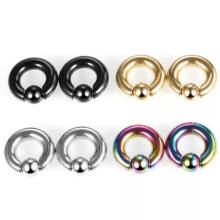 Stainless Steel Ear Piercing Taper Expanders Set of 10, Size 1.2-10mm, Mixed Colors, 2x16x6 Specifications