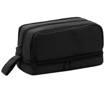 Pencil Case for Boys and Girls - Large Black Pencil Case for Teenagers and Adults with 4 Compartments Configurable Design