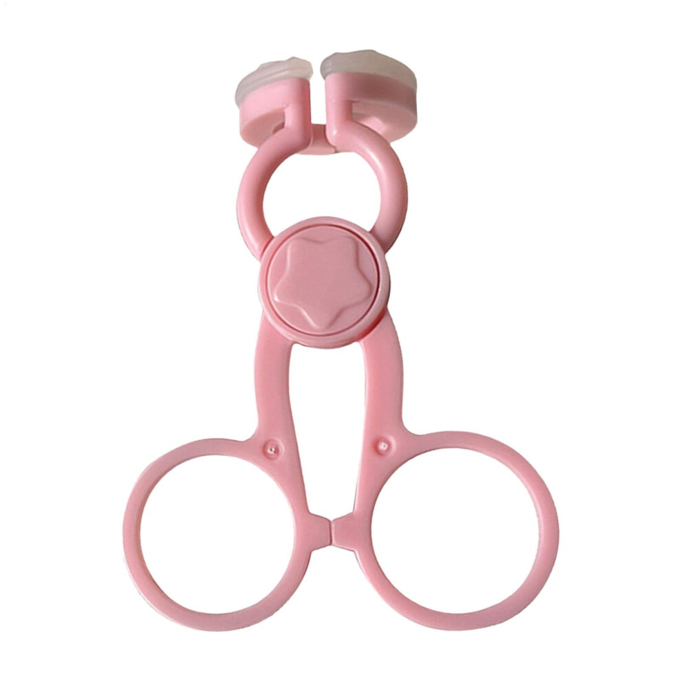 Pink Contact Lens Applicator And Remover - Portable Silicone Eye Lens Tool With Eyelid Strip And Glasses Clip In