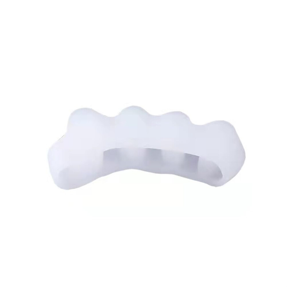 Orthopedic Toe Corrector Medical Grade Silicone, White, 2 Pieces (1 Pair), Correction for Bunions and Hammer Toes