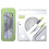 7-Piece Student Geometry Tool Set with Metal Ruler, Protractor, Triangle, Eraser, Green Storage Case 1