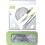 7-Piece Student Geometry Tool Set with Metal Ruler, Protractor, Triangle, Eraser, Green Storage Case 5