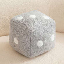 (Gray,20cm)Peluche motif dés mignon coussin de dessin animé avec remplissage coton Pp bureau maison