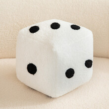 (White,20cm)Peluche motif dés mignon coussin de dessin animé avec remplissage coton Pp bureau maison