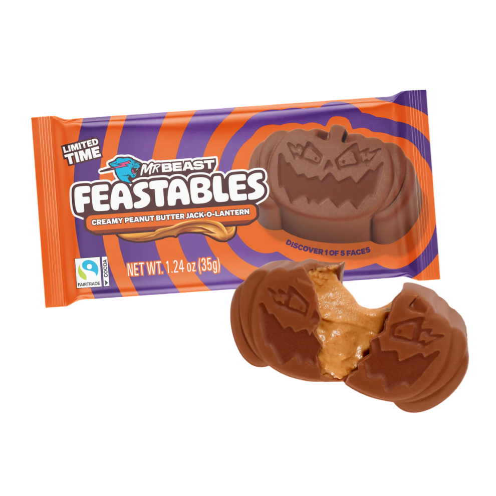 Feastables Mrbeast Creamy Peanut Butter Jack-O-Lantern (35G)