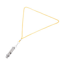 Survival Flute Outdoor Whistle for Pets and Bird Calling Training Stainless Steel Silent Teal Color Sound Maker