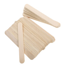 Wood Waxing Sticks for Body Hair Removal, Sensitive Areas, Salon and Home Use, Natural Material, 100 Pack