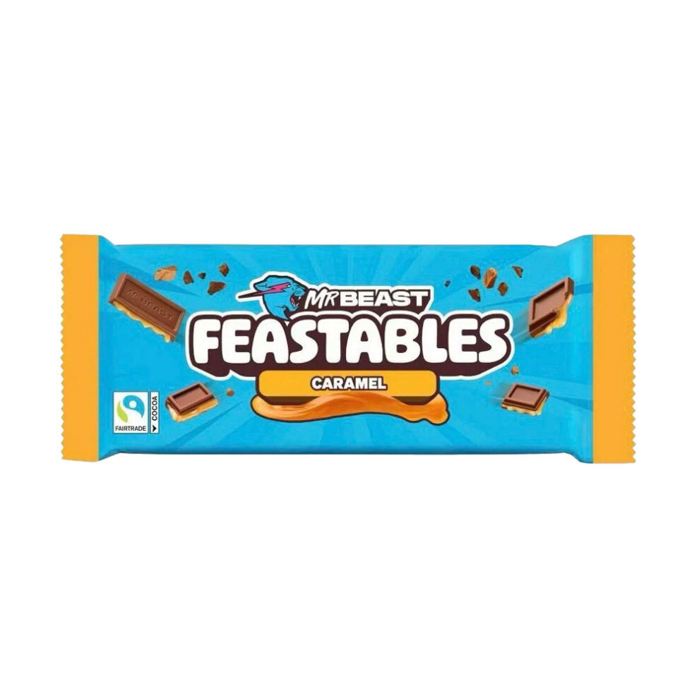 Feastables Mrbeast Caramel Chocolate New Bar (60G)