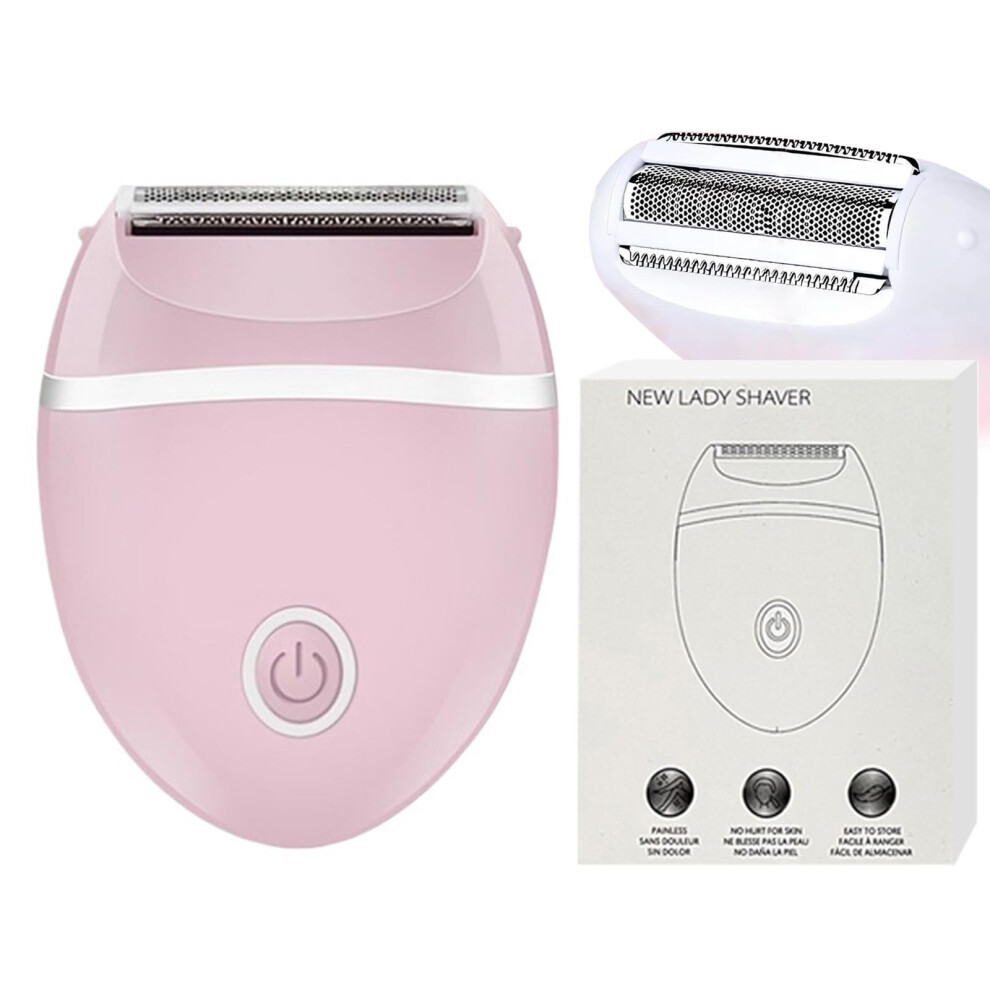 Pink Lady Shaver 2.0 Women's Electric Razor For Intimate Areas, 3-In-1 Painless Bikini Trimmer, Removable Washable Wireless Design,