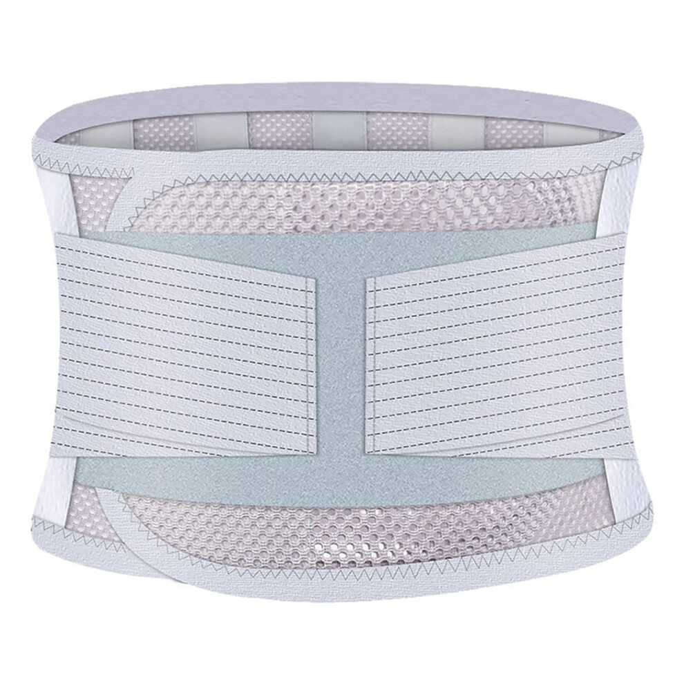 Waist Support Belt Back Support Adjustable Compression Waist Trimmer Pain Relief Posture Corrector for Lower Back (Size M)