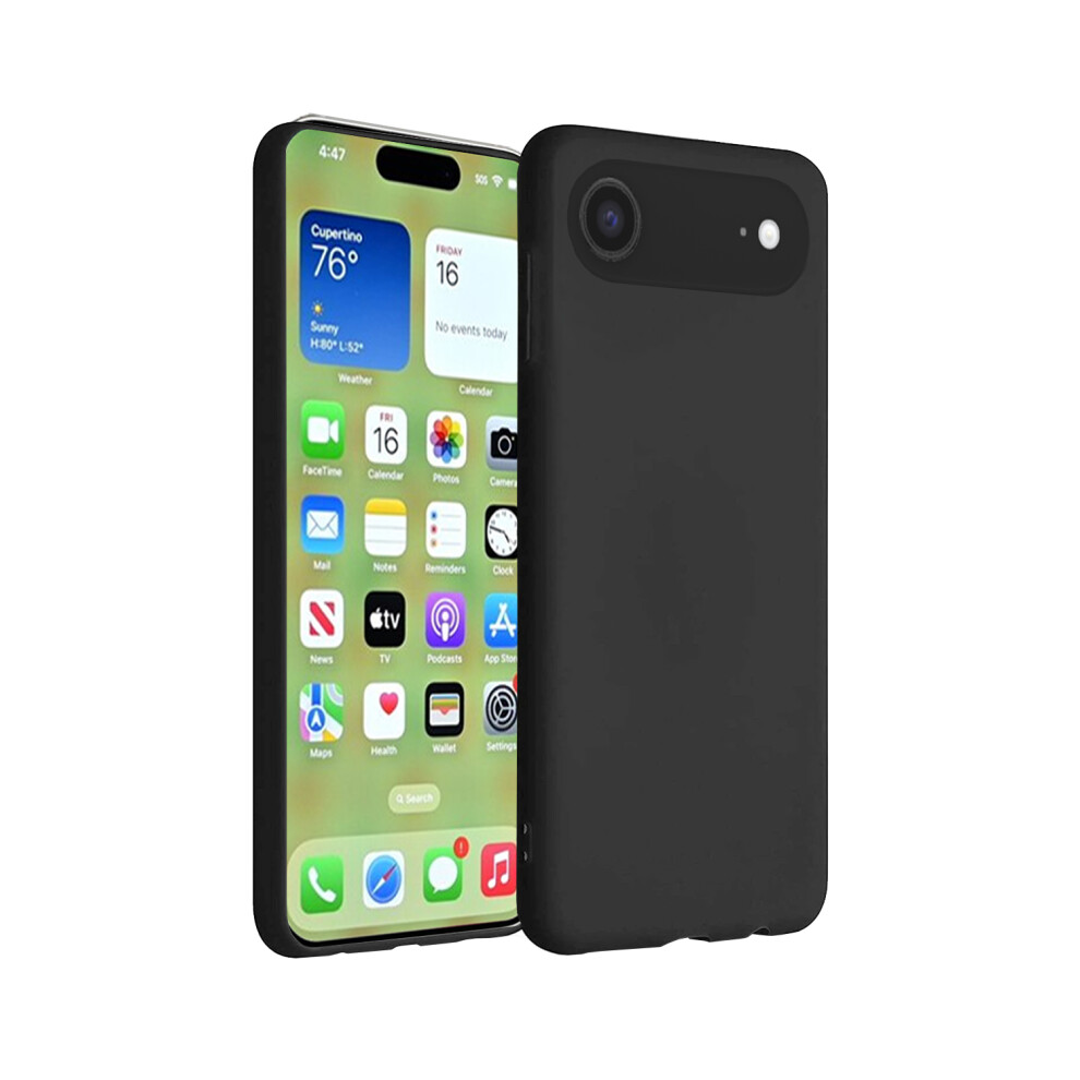 (Black) For Apple Iphone 17 Air Silicone Gel Tpu Phone Case Black 3478491226440