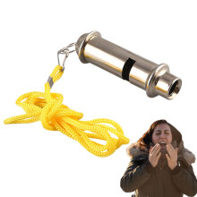 Metal Whistle for Coaches and Referees, Super Loud Sports Whistle with Lanyard for Outdoor and Survival Use
