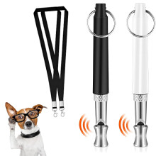 2 Pack Adjustable Ultrasonic Dog Whistle for Anti-Barking, Quiet Dog Training Whistle with Lanyard