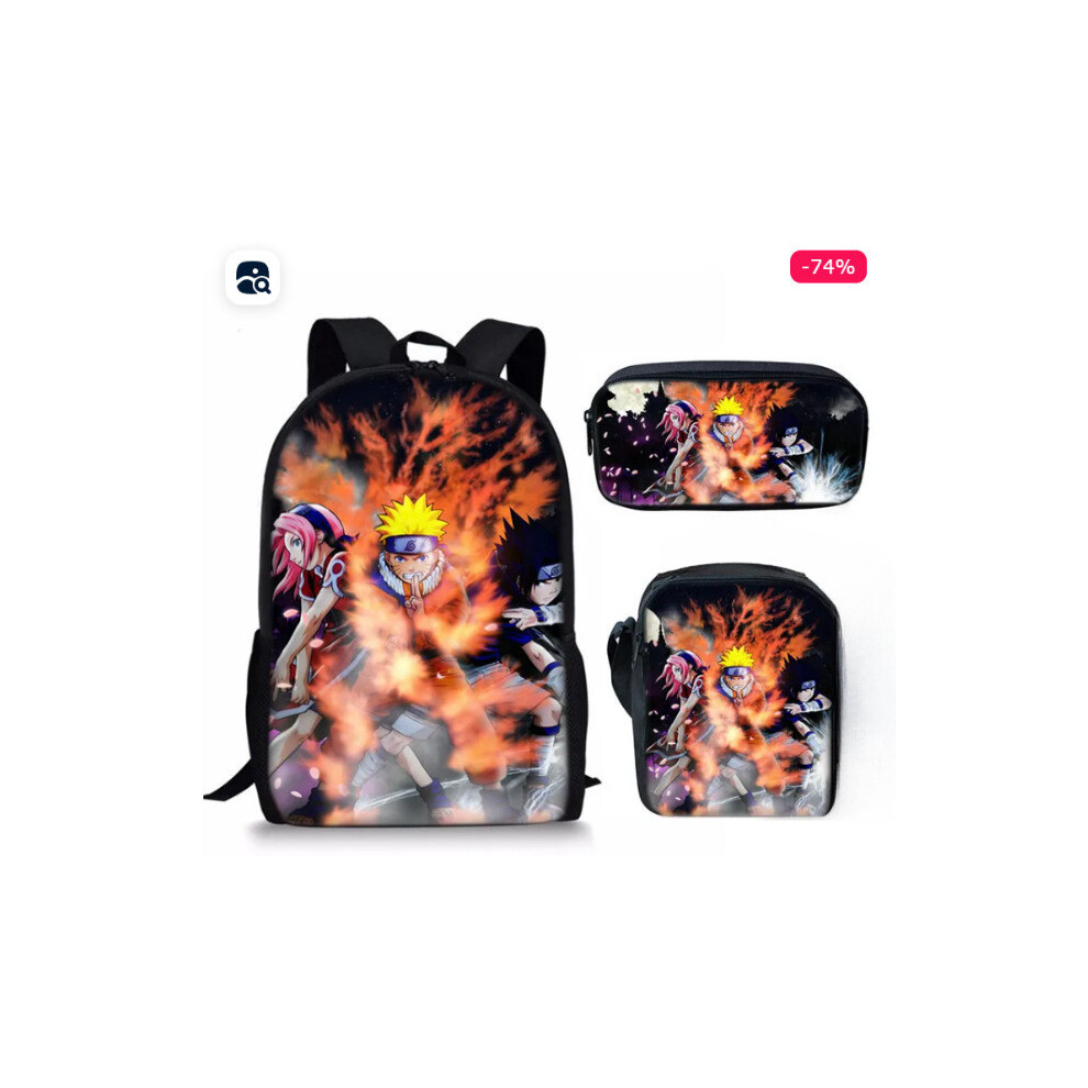 (I) Student Bag Naruto Pack With Oxford Cloth And Cute Character Prints For Kids-image-OPC-PK22QWX-NEW