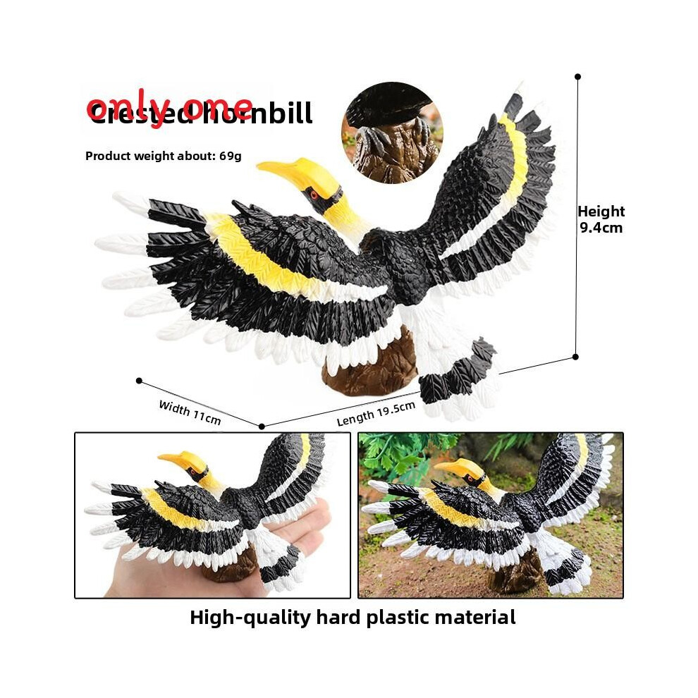 (Hornbill) Model Wildlife Animal Solid Plastic Parrot And Hornbill Figures For Gift Kids-image-OPC-PK22RNJ-NEW