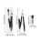 Drawing Compass Set, Portable Geometry Compass Tool for Home and Office Use, Black Drawing Tool for Precision Geometry 3