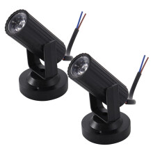 Set of 2 Mini Spot Spotlights for DJ Lighting, Bar and Home Use, Pinspot for Weddings, Parties, Dance and Theatre