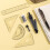 Mathematics Geometry Kit Set - 8-Piece Tool Set with Compass, Protractor, Pencil, Eraser, Triangle Ruler, Storage Box 5